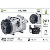 Resim KLIMA KOMPRESOR FORD FIESTA 1.4TDCI 1.6TDCI 08-12 VALEO 813416 OEM KLIMA KOMPRESOR FORD FIESTA 1.4TDCI 1.6TDCI 08-12 VALEO 813416 OEM