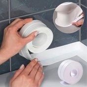 Resim 5m Süper Yapışkan Su Geçirmez Beyaz Kendinden Yapışkanlı Şerit Bant, PVC Malzeme, Mutfak, Banyo, Tuvalet, Oturma Odası, Ev Aletleri ve Eşyalar İçin | Dikişsiz Sızdırmazlık Bandı | Dayanıklı Conta Şeridi 