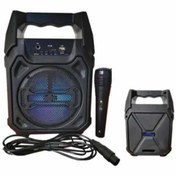 Resim Techno Stock Karaoke Mikrofonlu Fm Radyolu Bluetooth Hoparlör Yüksek Ses Kaliteli 