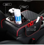 Resim Dashanshop 25 Yıl Universal Araç Kolçak Yükseltilmiş Deri Kahve Kupalıklı Dayanıklı Koruma 