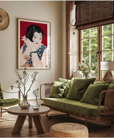 Resim Çerçevesiz Poster Kobayakawa Kiyoshi Modern Kadın 