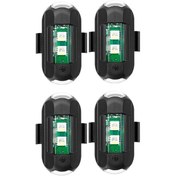 Resim Youmex Kahdsvby 4 Lü Usb Şarjlı Çok Fonksiyonlu Led Uyarı Işıkları, Bisiklet Ve Motosiklet İçin Evrensel Strobe Aydınlatma 