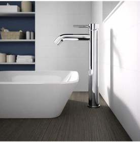 Resim Bc269aa Ceraline Yüksek Lavabo Bataryası-chrome-sifon Kumandasız Siyah 