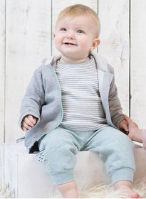 Resim Organicera Organik Uzun Kollu Tshirt,Grey Melange ((435388665) Gri 