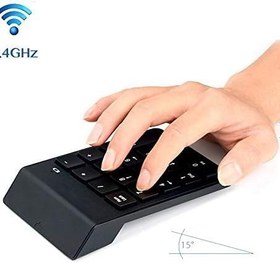 Resim Alfalink AL-2021 USB Numpad Keypad Kablosuz Numerik Klavye USB Numaratör Tuş Takımı 
