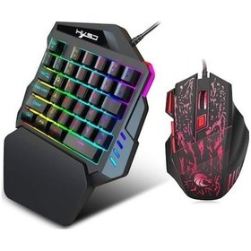 Resim Ankatek Tek Seti Q Oyuncu Mouse Klavye Kablolu J50 Hxsj Hallow El Cl Diğer - Altın Diğer 