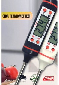 Resim Dijital Gıda Termometresi Et, Süt, Su, Yiyecek Sıcaklık Ölçer 