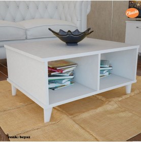 Resim Modilayn Ofis Sehpası Raflı Orta Sehpa Orta Masa Ofis Sehpa Salon Sehpa 