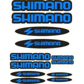 Resim Poyraz Shımano Bisiklet Kadro Sticker Seti 03 