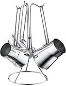 Resim OMS 7034 Çelik Cezve Takımı 4 Parça Silver 