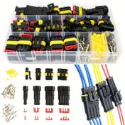 Resim 352 Parça Otomotiv Elektrik Bağlantı Terminali Kiti - Araba Tamiri ve Bakımı için Dayanıklı 1/2/3/4 Pinli Fişler - Kurulumu ve Kullanımı Kolay 