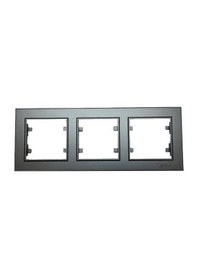 Resim Makel Karea Füme Üçlü Yatay Çerçeve 