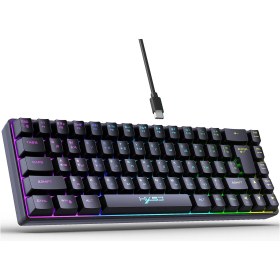 Resim Sones Hxsj V200 Rus Versiyonu Kablolu Rgb Arkadan Aydınlatmalı Mekanik Klavye 68 Tuş Başlığı, Kablo Uzunluğu: 1,7 M 