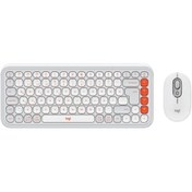 Resim Logitech Pop Icon Kablosuz Bluetooth Sessiz Q Klavye ve Mouse Seti 