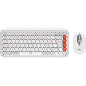 Resim Logitech Pop Icon Kablosuz Bluetooth Sessiz Q Klavye ve Mouse Seti 
