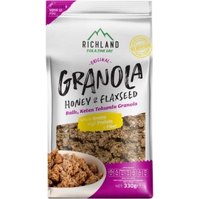 Resim RİCHLAND Granola Yulaflı Ballı Ve Keten Tohumlu 330g 