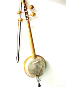 Resim Quality Carved Walnut Wooden Kemane Kamanche Kemence W/ Bag Ag1 