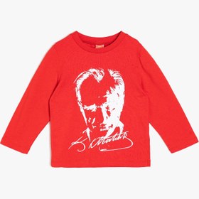 Resim Kız Bebek Atatürk Baskılı Tişört 