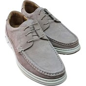 Resim Wexperon W379 Erkek Hakiki Deri Bağcıklı Loafer Comfort Ayakkabı Nubuk Vizon Siyah 
