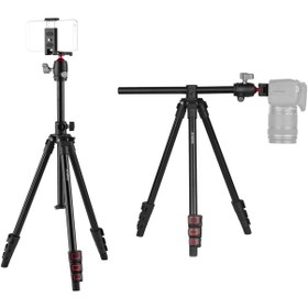 Resim Hallow Andoer-2 Q160H Yatay Montajlı Taşınabilir Kamera Tripod Kırmızı - Siyah 