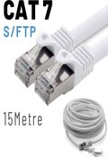 Resim IRENIS Beyaz Cat7 S-ftp Ethernet Network Kablosu 15 m 