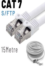 Resim IRENIS Beyaz Cat7 S-ftp Ethernet Network Kablosu 15 m 