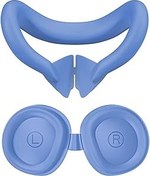 Resim JDXFENG 2 in 1 silikon arayüzü ve yüz kapağı Pad ışık geçirmez Lens koruyucu arayüzü braketi Sweatproof yedek Meta/Oculus Quest 3 aksesuarları 