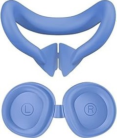 Resim JDXFENG 2 in 1 silikon arayüzü ve yüz kapağı Pad ışık geçirmez Lens koruyucu arayüzü braketi Sweatproof yedek Meta/Oculus Quest 3 aksesuarları 