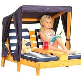 Resim Bamena Wood Alanis Ahşap Şezlong 