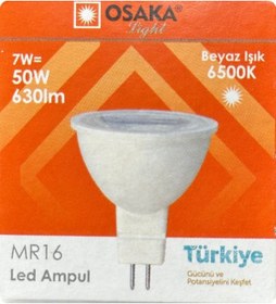 Resim 8 Adet Osaka 7w 50w Beyaz Işık 6500k G4 Duylu İğne Bacak Led Çanak Ampul 