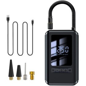Resim Czk-5626 Taşınabilir Şarj Edilebilir 60w 2000 Mah Kablosuz Lastik Hava Pompası Araba Motosiklet 
