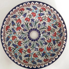 Resim Can Seramik - El Yapımı Desenli Iznik Çini Lavabo 