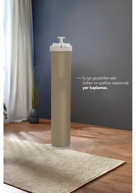 Resim House Plus Hely Açılıp Kapanabilir 360 Dönebilen Kurutmalık Askısı Bej Krt57058-4 Bej 