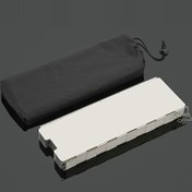 Resim 1 Set Outdoor Camping Windproof Board, Ultra-hafif Alüminyum Alaşımlı Katlanabilir Rüzgarlık Pin ve Bez Çanta ile 