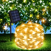 Resim Güneş LED Dizli Işıklar - 8 Mod, Beyaz/Sıcak Beyaz/Çok Renkli Bakır Tel Yanıp Sönen Işıklar - Bahçe, Bahçe, Noel, Düğün Süslemeleri için Uygun - Uzunluk 7.0m ila 32.0m, Parti Dizli Işıklar | Yanıp Sönen Işık Etkisi 