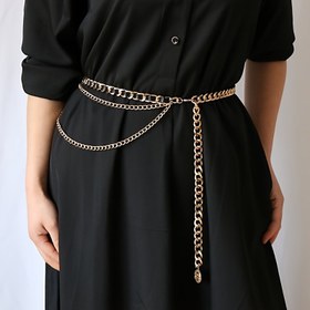 Resim Çok katmanlı kemerli kadın elbise küçük parfümlü moda Joker bel kemeri GM060 