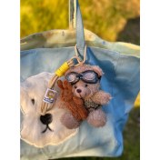 Resim OEMG 1 Adet Karikatür Çanta Çekicilik Anahtarlık Sevimli Iyi Şanslar Hediye Peluş Oyuncaklar Bebekler (Yurt Dışından) 