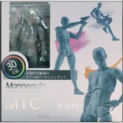 Resim Singree Shf Erkek Gri Plastik Figür, Hareketli Gövde, Animasyon Çizim İçin Pratik Sanat Araçları, Lüks Versiyon 