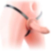 Resim Odins Shop 16 CM İçi Boş Belden Bağlamalı Realistik Testissiz Penis Strapon 