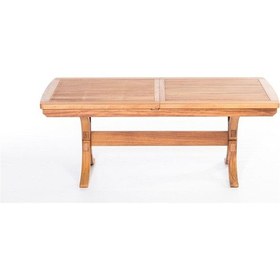 Resim Rehome Lotus 200 +50 X 100 X 76 Cm İroko Dikdörtgen Açılabilir Masa Kahverengi 