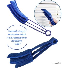 Resim Oto Klima ve Havalandırma Temizlik Fırçası - Mikrofiber Bezli - Çok Fonksiyonlu Kullanım 1 Adet 