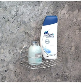 Resim Teknotel Tek Katlı Banyo Duş Rafı Krom Bk007 Krom 