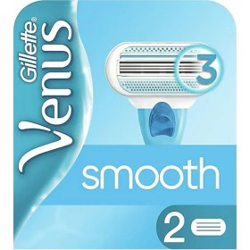 Resim Gillette Venus Smooth Kadın Tıraş Makinesi 2 Adet Paslanmaz Çelik Bıçaklarla Profesyonel Tıraş Deneyimi 