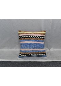 Resim Zehra Abla Halı Yeni El Dokuma Dekoratif Kilim Kırlent Yastık Kılıfı 6439 Çok Renkli 
