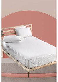Resim Evony 200x220 Cm Sıvı Geçirmez Çift Kişilik Alez Yatak Koruyucu Beyaz 