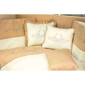 Resim özgürce Yumuşak ve Rahat Bebek Uyku Seti 80x140, Güzel Tasarım Kahverengi 