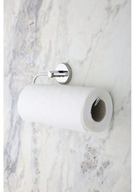 Resim MultiStore Krom Paslanmaz Kağıt Rulo Havluluk, Peçetelik Banyo Askısı Gri 
