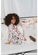Resim For You Kids 3 Lü Turuncu Biyeli Zürafa Desen Uzun Pijama Takımı Diğer