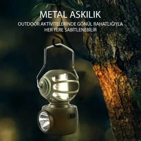 Resim LF-3328B 30 Watt ve Filament LED Kamp Lambası Şarjlı Pe-C 155X115X85MM 