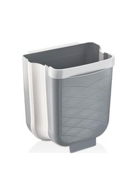 Resim Mithra Life Katlanabilir Askılı Banyo Ve Mutfak Tezgahüstü Çöp Kovası Mıt1075 Gri 